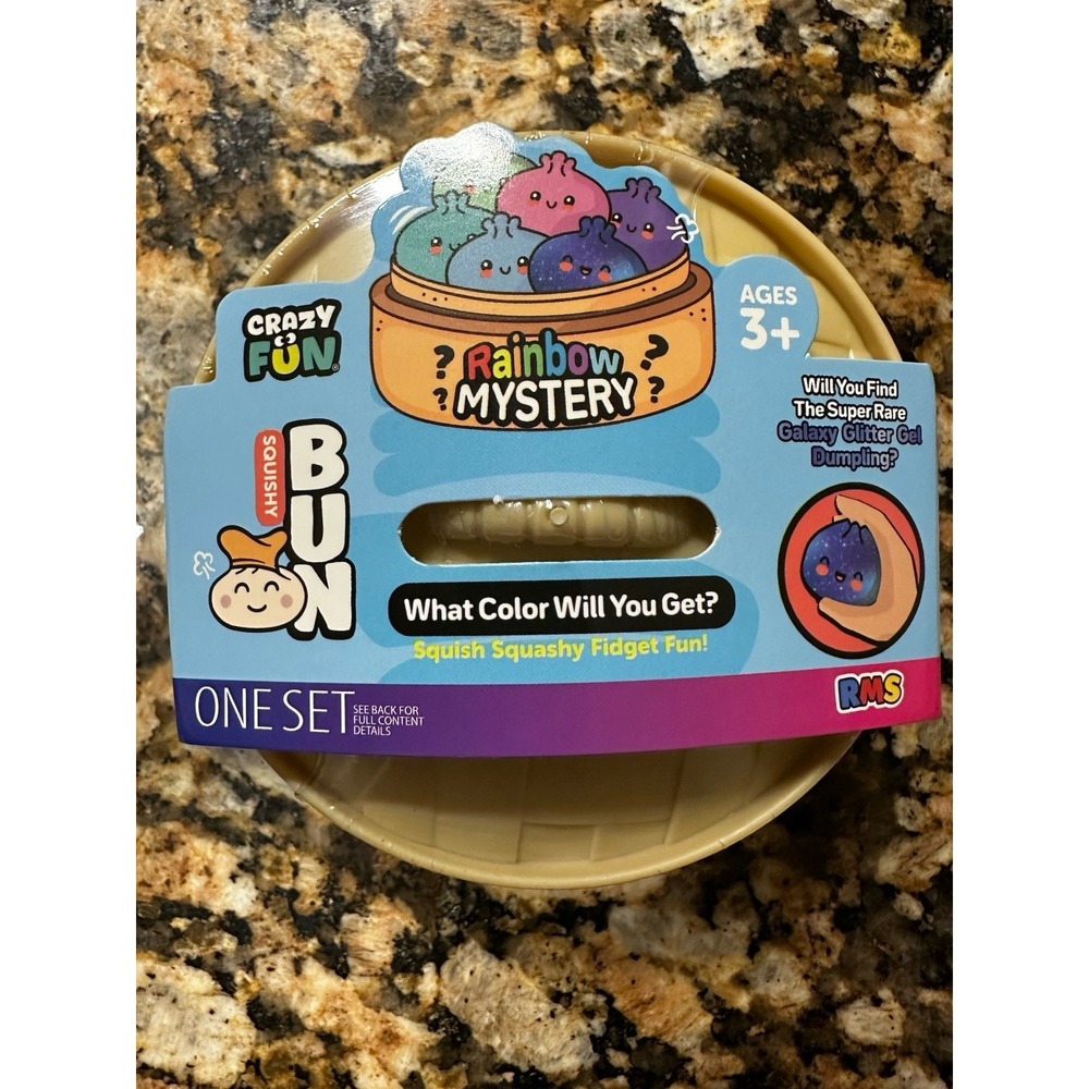 Crazy Fun Rainbow Mystery Squishy Bun Viral Galaxy Glitter Dumpling  *TIK TOK